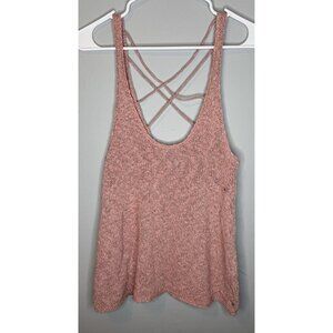 New Women’s American Eagle Knit Tank Top Medium Pink Scoop Neck